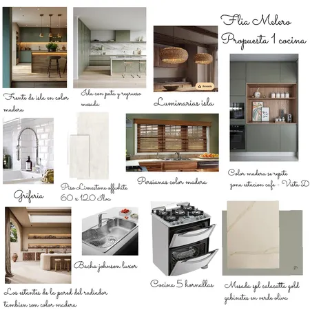 Propuesta 1 cocina melero Interior Design Mood Board by chardon_cristina@hotmail.com on Style Sourcebook