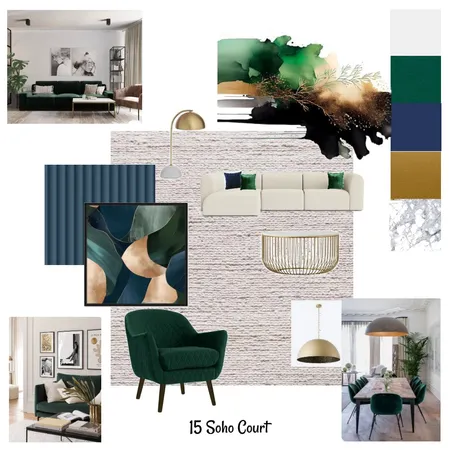Soho Court - Emerald green Interior Design Mood Board by Nskinner on Style Sourcebook