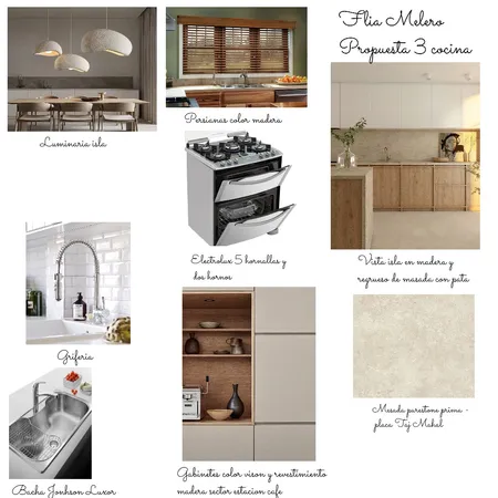 Propuesta 3 cocina melero Interior Design Mood Board by chardon_cristina@hotmail.com on Style Sourcebook