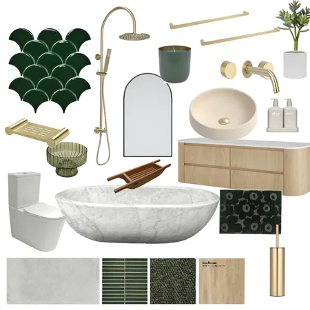 bathroom mood board Interior Design Mood Board by annabellegreg1@gmail.com on Style Sourcebook