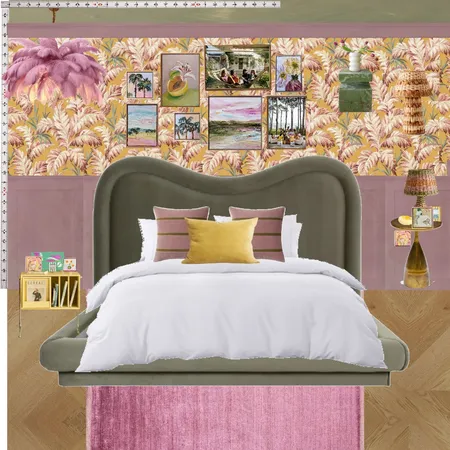 Old Hollywood Bedroom Wall Interior Design Mood Board by dl2407
