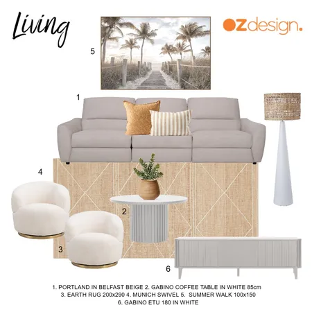 Living - Debra Lindsay Interior Design Mood Board by Oz Design