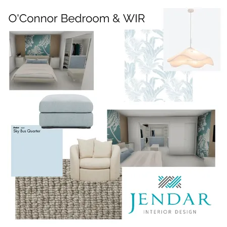 O'Connor Bedroom & WIR Interior Design Mood Board by Jendar Interior Design on Style Sourcebook
