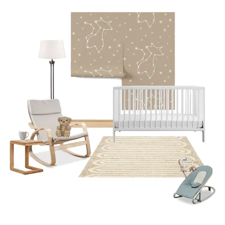 Celestial Cat Constellation Starry Night - Neutral Nursery Interior Design Mood Board by Yondaroo on Style Sourcebook