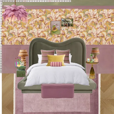 Old Hollywood Bedroom Wall Interior Design Mood Board by dl2407