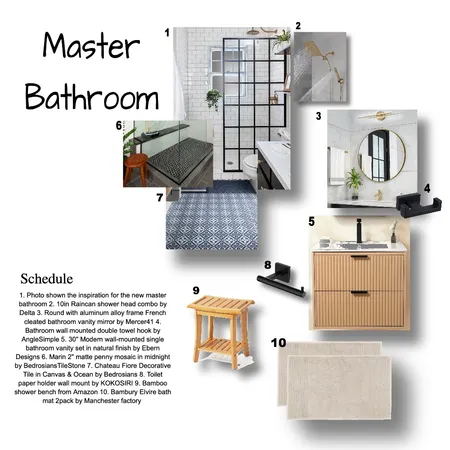 MB Master Bath Interior Design Mood Board by Idesignstyle on Style Sourcebook