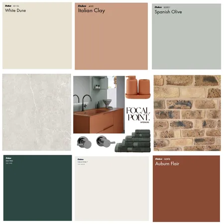 Ensuite Colour Scheme (Meringa Road Project) Interior Design Mood Board by Focal Point Interior on Style Sourcebook