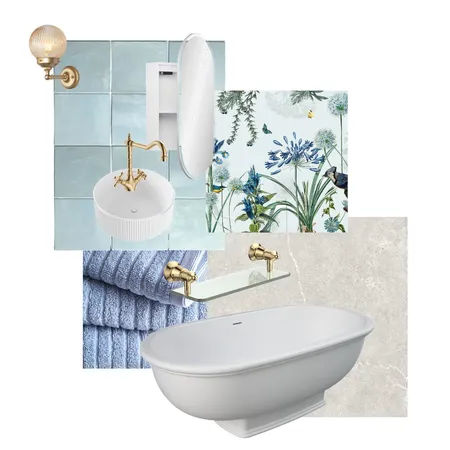 Vintage Blue Interior Design Mood Board by Fienza on Style Sourcebook