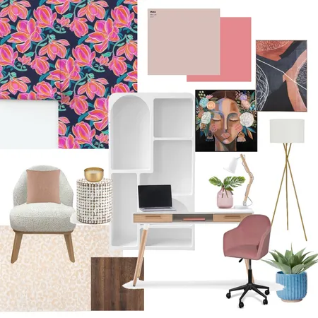 Art Nouveau Boho Bedroom Interior Design Mood Board by Magenta Haven Design on Style Sourcebook