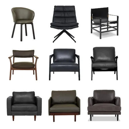 black leather chairs Interior Design Mood Board by Tricia Kramer on Style Sourcebook