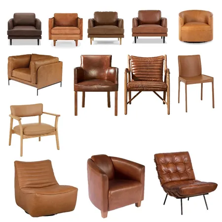 brown leather chairs Interior Design Mood Board by Tricia Kramer on Style Sourcebook