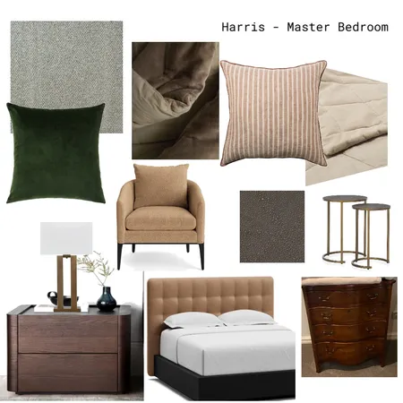 Master Bedroom Interior Design Mood Board by East Lane Home on Style Sourcebook