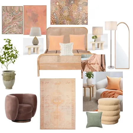 BEDROOM PEACH Interior Design Mood Board by ngadkary@gmail.com on Style Sourcebook
