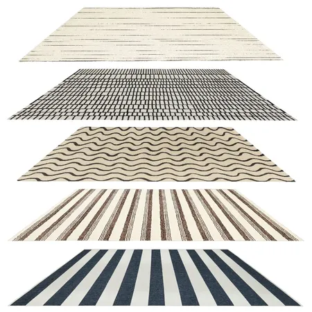 black and white stripey rugs Interior Design Mood Board by Tricia Kramer on Style Sourcebook