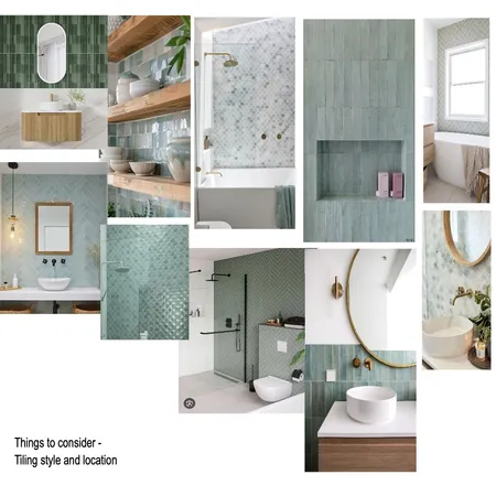 Bathroom - Feature Tile Wall Interior Design Mood Board by Jo Roberts on Style Sourcebook
