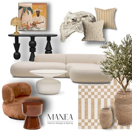 Mediterranean Living Interior Design Mood Board by Manea Interior Design & Styling on Style Sourcebook
