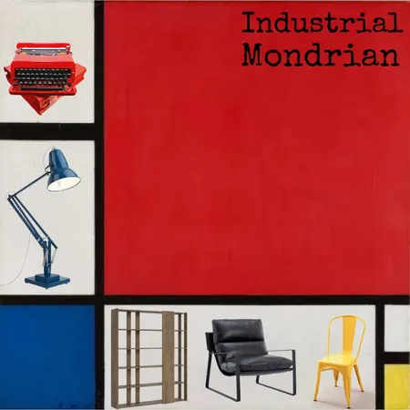 Mondrian Industrial Interior Design Mood Board by giadapa on Style Sourcebook
