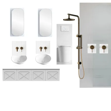 Chardonnay Bathroom fittings and fixtures Interior Design Mood Board by ESTIL HOME on Style Sourcebook