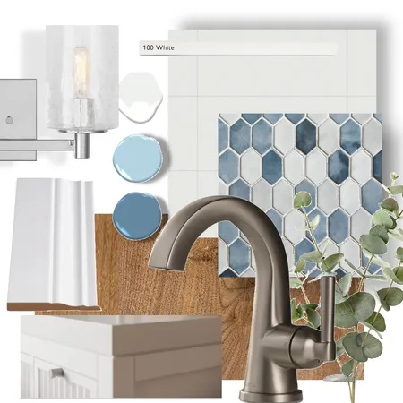 Banic Project - Main Bathroom - Sample Board Interior Design Mood Board by Sulynn Interiors on Style Sourcebook