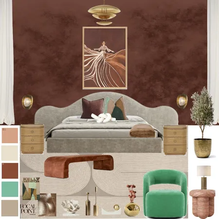Master Bedroom - Modern Mediterranean meets Sculptural Simplicity Interior Design Mood Board by Focal Point Interior on Style Sourcebook