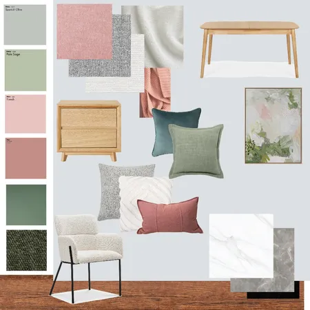 Sage Blush material Interior Design Mood Board by Soriti on Style Sourcebook