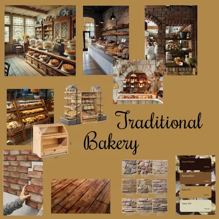 Traditional Bakery Interior Design Mood Board by astudentineed on Style Sourcebook