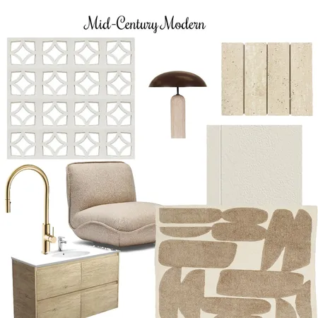 Mid-Century Modern Interior Design Mood Board by The Modern Mix on Style Sourcebook