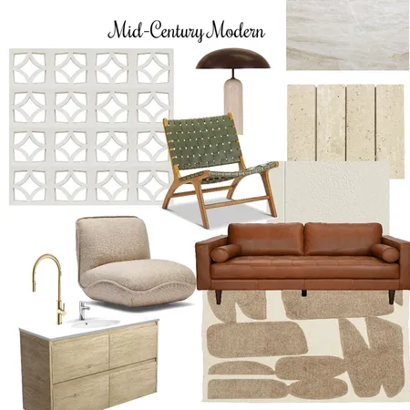 Mid-Century Modern Interior Design Mood Board by The Modern Mix on Style Sourcebook