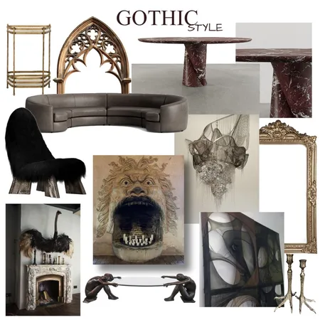 Gothic interior Interior Design Mood Board by minayldz on Style Sourcebook