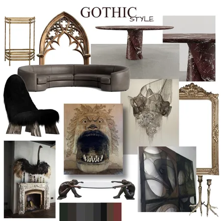 Gothic interior Interior Design Mood Board by minayldz on Style Sourcebook