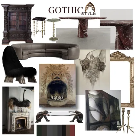 Gothic interior Interior Design Mood Board by minayldz on Style Sourcebook