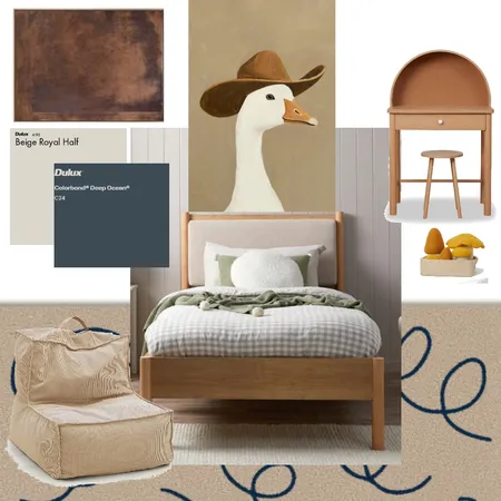 Hunter's Bedroom x3 Interior Design Mood Board by beckdickson on Style Sourcebook