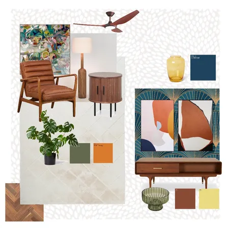 mid century modern oo1 Interior Design Mood Board by mahtab jamali on Style Sourcebook