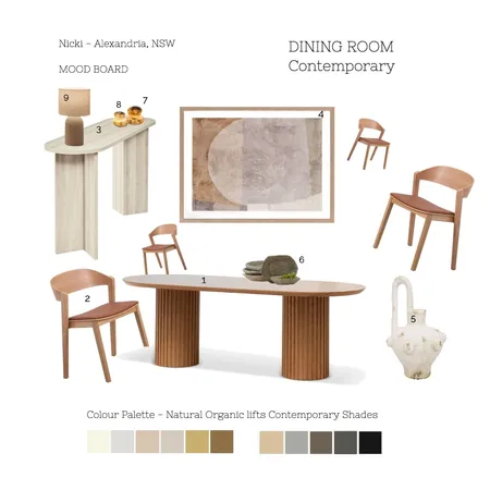 Styling Nicki's Dining Room Interior Design Mood Board by House of Soul on Style Sourcebook