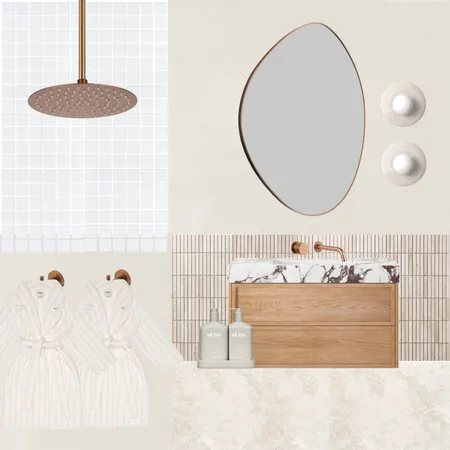 Merimbula Bathroom - Square Mosaics Interior Design Mood Board by tessh on Style Sourcebook