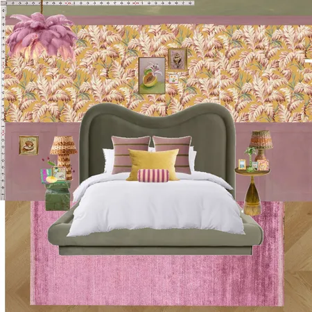 Old Hollywood Bedroom Wall Interior Design Mood Board by dl2407