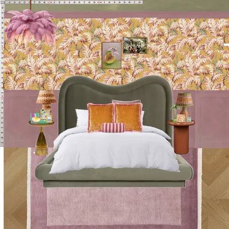 Old Hollywood Bedroom Wall Interior Design Mood Board by dl2407 on Style Sourcebook