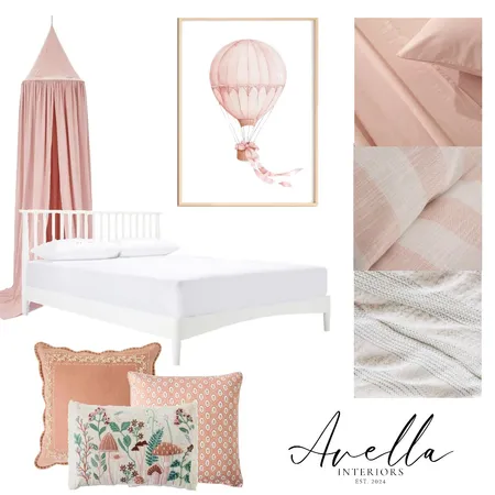 Girls Room - whimsical pink Interior Design Mood Board by Avella Interiors on Style Sourcebook