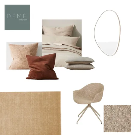 Natalie's Bedroom Interior Design Mood Board by Demé Interiors on Style Sourcebook
