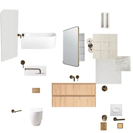 MAIN BATHROOM MANLY Interior Design Mood Board by SHE IS LIV on Style Sourcebook