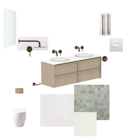 ensuite Interior Design Mood Board by SHE IS LIV on Style Sourcebook