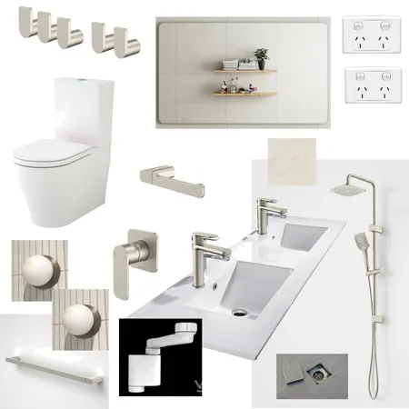 8 Minter Place, Nicholls Master Ensuite Fixtures & Fittings Interior Design Mood Board by TAP & TILE on Style Sourcebook