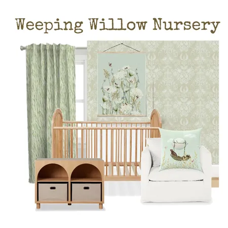 Weeping Willow Tree Nursery Interior Design Mood Board by lettersformeganmartin on Style Sourcebook