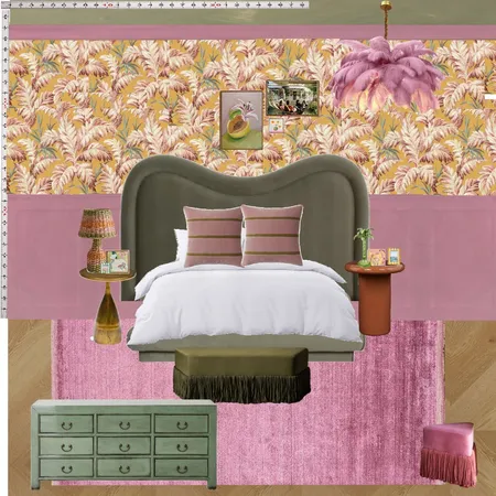Old Hollywood Bedroom Wall Interior Design Mood Board by dl2407 on Style Sourcebook