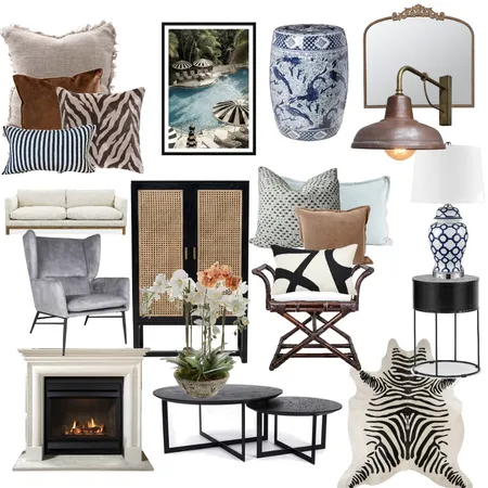 Modern Hamptons Living Interior Design Mood Board by sandyjordan8@gmail.com on Style Sourcebook