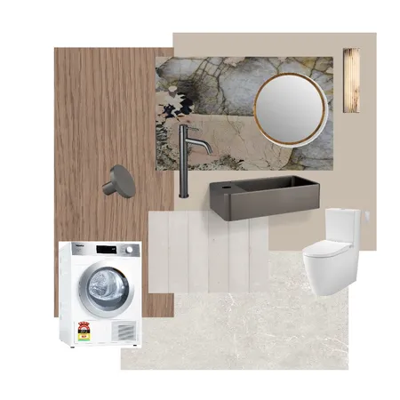 Toowoon Bay Laundry / Powder Room Interior Design Mood Board by Dune Drifter Interiors on Style Sourcebook