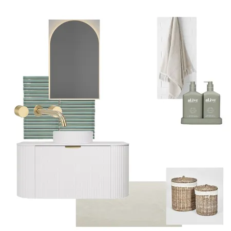 natural luxe ensuite Interior Design Mood Board by Oula tarhini on Style Sourcebook