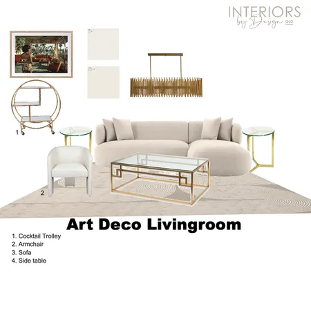 Art Deco Livingroom Interior Design Mood Board by Deborah Atkins on Style Sourcebook