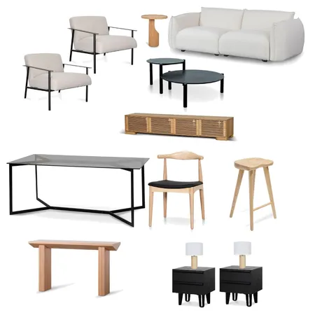 Calibre Black & Wood Interior Design Mood Board by EllieG on Style Sourcebook