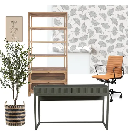 Gingko Biloba Wallpaper Interior Design Mood Board by Walkitart on Style Sourcebook